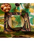 Bonnie and Neil | Tablecloth | Wild Pansy Verde | Medium